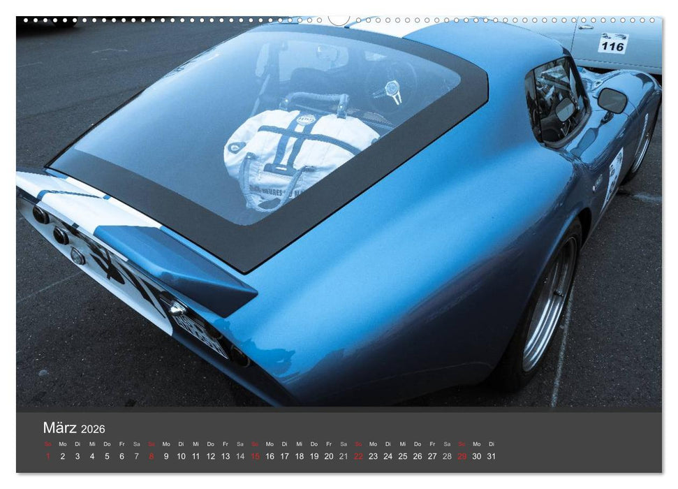 Youngtimer Racing Cars (CALVENDO Wandkalender 2026)