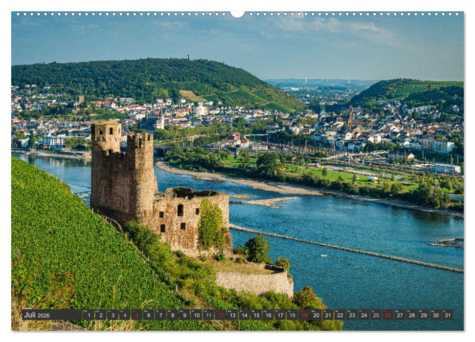 Burgen und Festungen am Mittelrhein (CALVENDO Premium Wandkalender 2026)