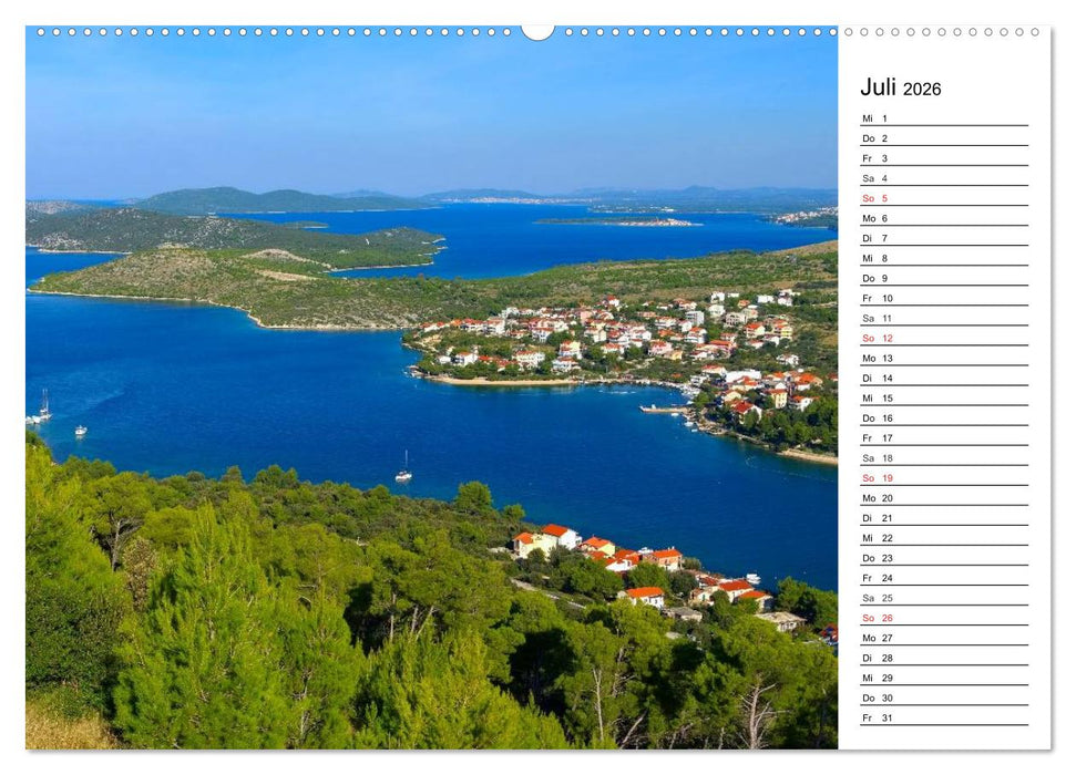 Kroatien - Traumhafte Landschaften und faszinierende Städte (CALVENDO Premium Wandkalender 2026)