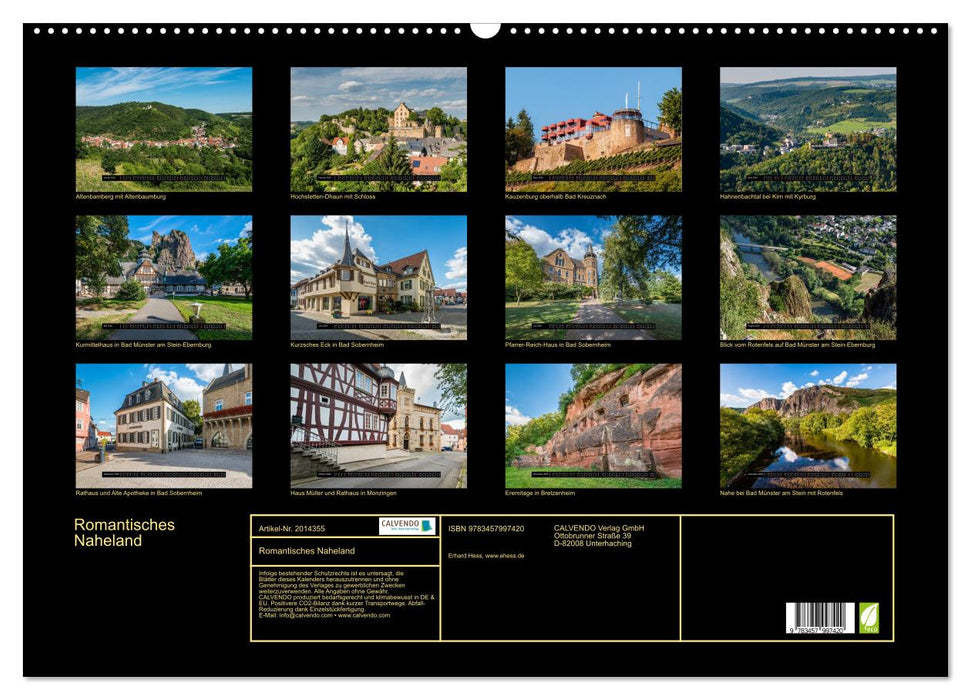 Romantisches Naheland (CALVENDO Wandkalender 2026)