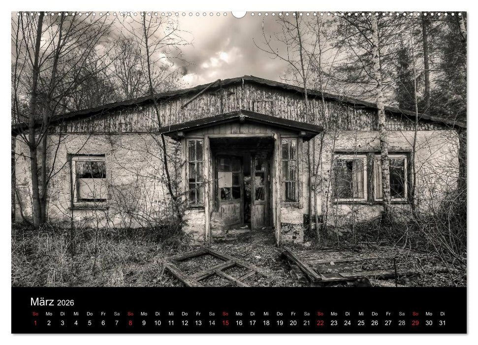 Lost Places Geisterhäuser (CALVENDO Premium Wandkalender 2026)