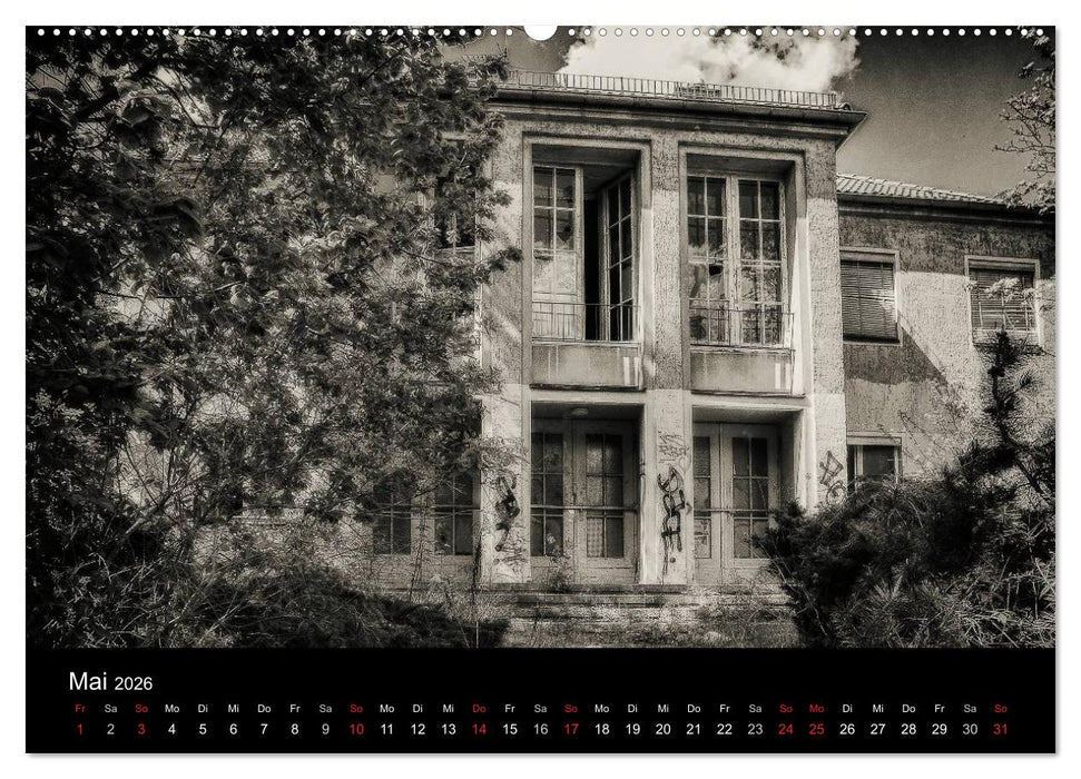 Lost Places Geisterhäuser (CALVENDO Premium Wandkalender 2026)