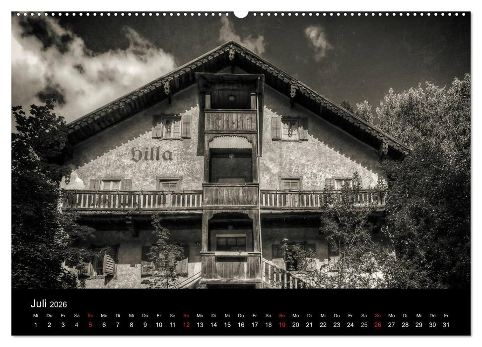 Lost Places Geisterhäuser (CALVENDO Premium Wandkalender 2026)