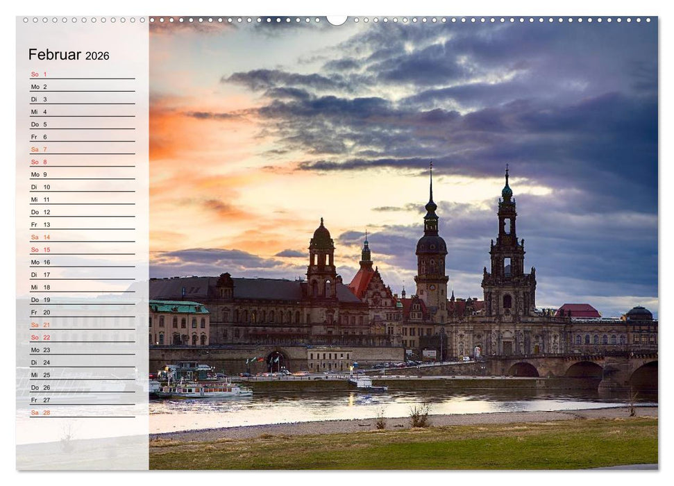 WUNDERVOLLES DRESDEN (CALVENDO Premium Wandkalender 2026)