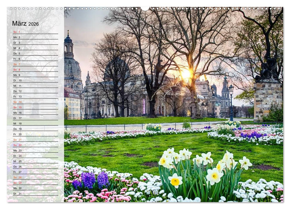 WUNDERVOLLES DRESDEN (CALVENDO Premium Wandkalender 2026)