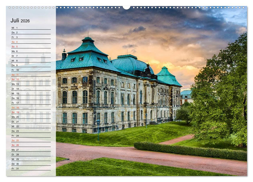 WUNDERVOLLES DRESDEN (CALVENDO Premium Wandkalender 2026)