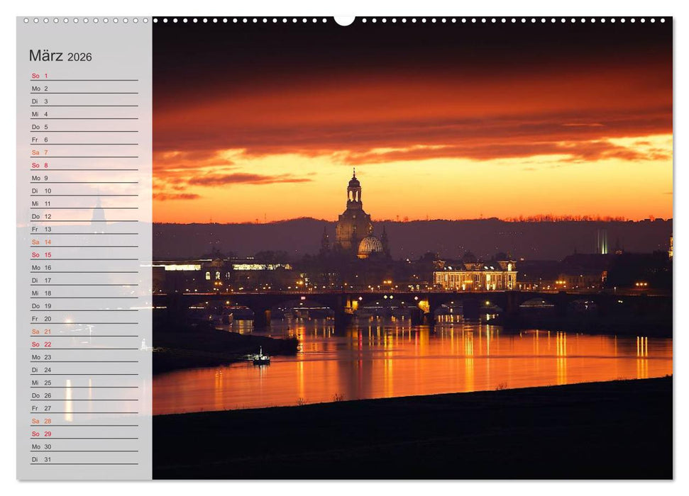 Wunderschönes Dresden (CALVENDO Premium Wandkalender 2026)