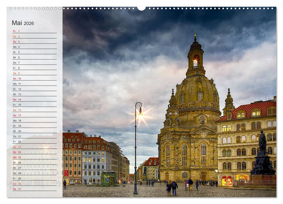 Wunderschönes Dresden (CALVENDO Premium Wandkalender 2026)