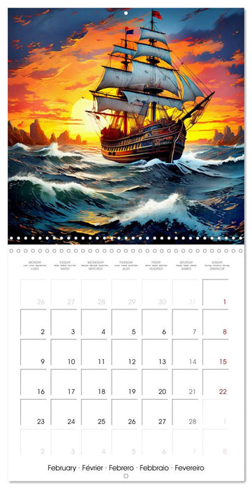 Female Pirates - Courage and Adventure (CALVENDO Monthly Calendar 2026)