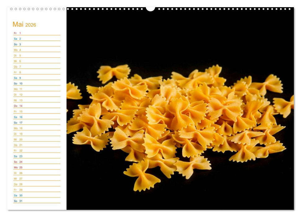 Pasta (CALVENDO Wandkalender 2026)