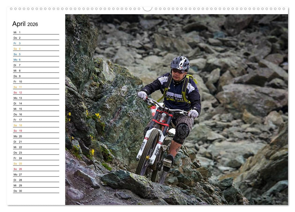Mountainbike Freeride Momente (CALVENDO Premium Wandkalender 2026)