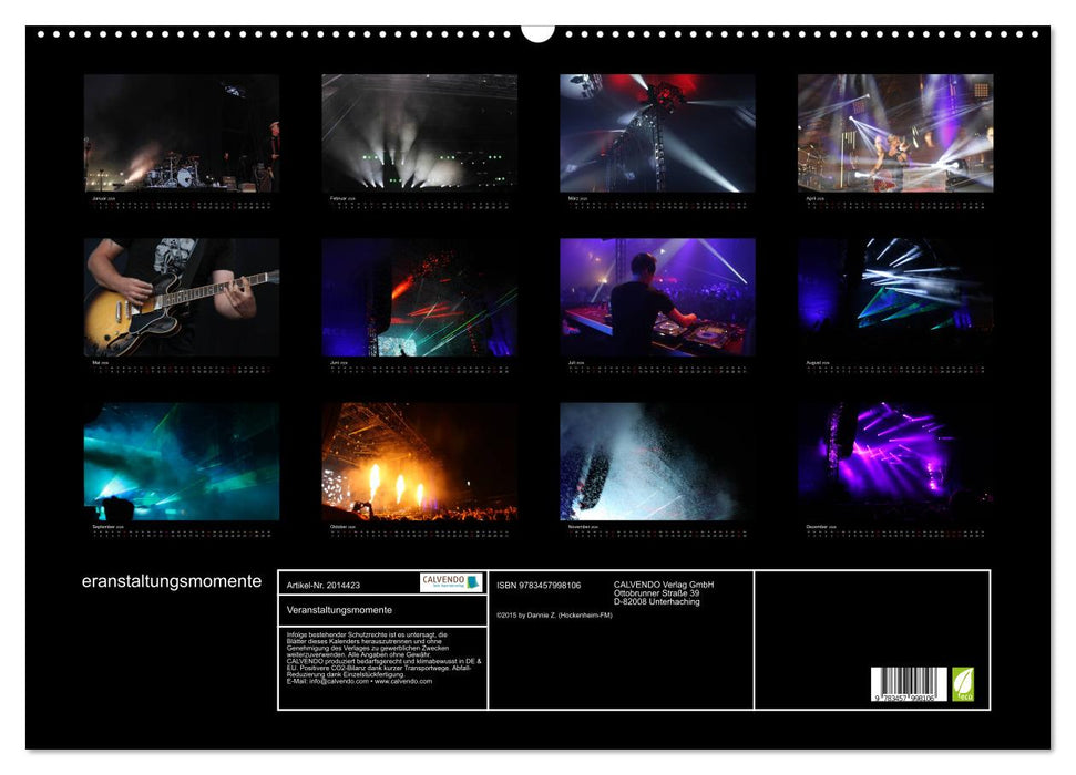 Veranstaltungsmomente (CALVENDO Wandkalender 2026)