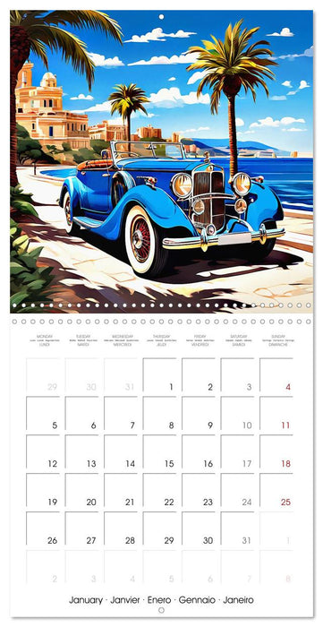 Vintage Classic Cars - America (CALVENDO Monthly Calendar 2026)