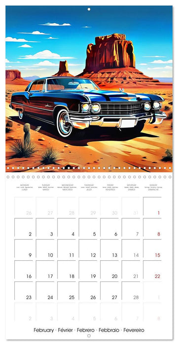 Vintage Classic Cars - America (CALVENDO Monthly Calendar 2026)