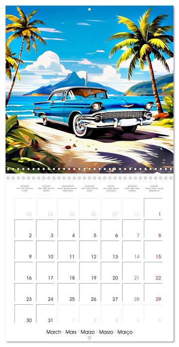 Vintage Classic Cars - America (CALVENDO Monthly Calendar 2026)