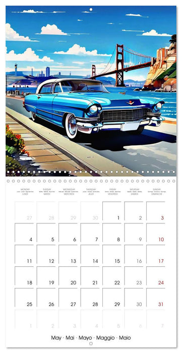 Vintage Classic Cars - America (CALVENDO Monthly Calendar 2026)