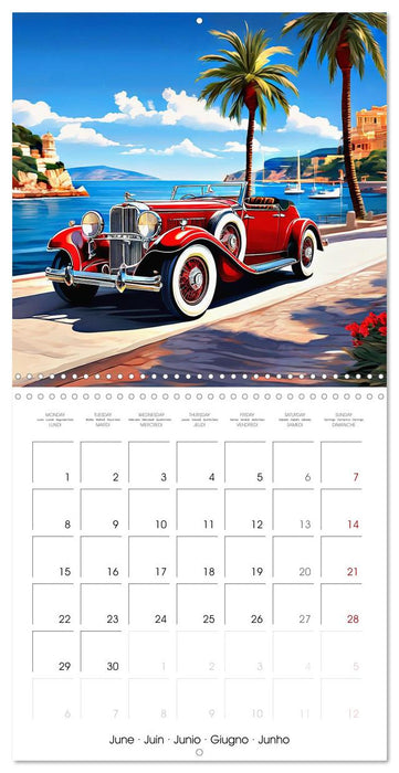 Vintage Classic Cars - America (CALVENDO Monthly Calendar 2026)
