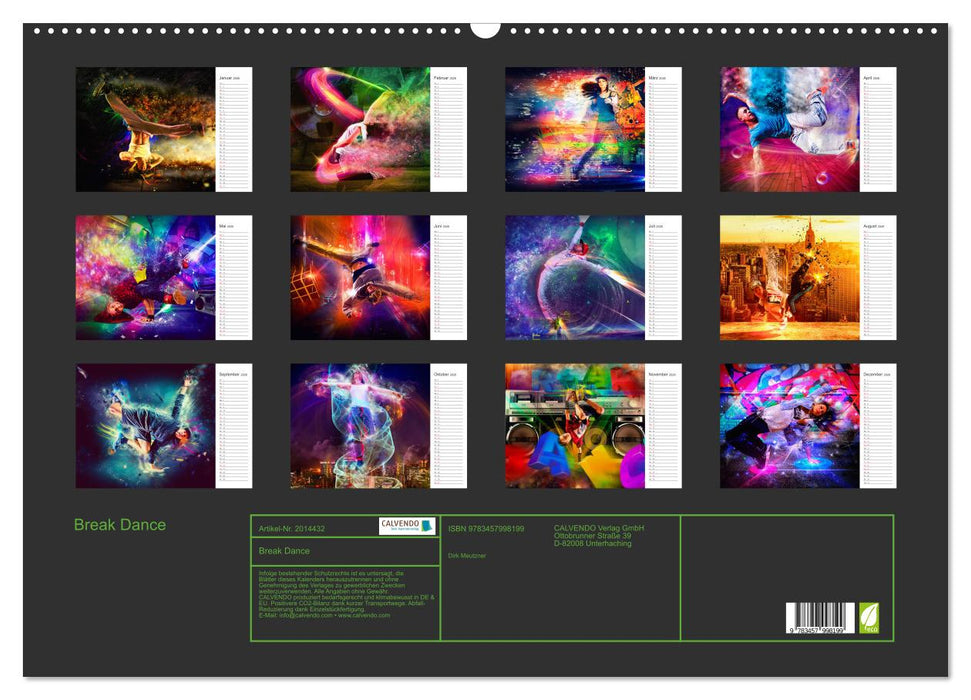 Break Dance (CALVENDO Wandkalender 2026)