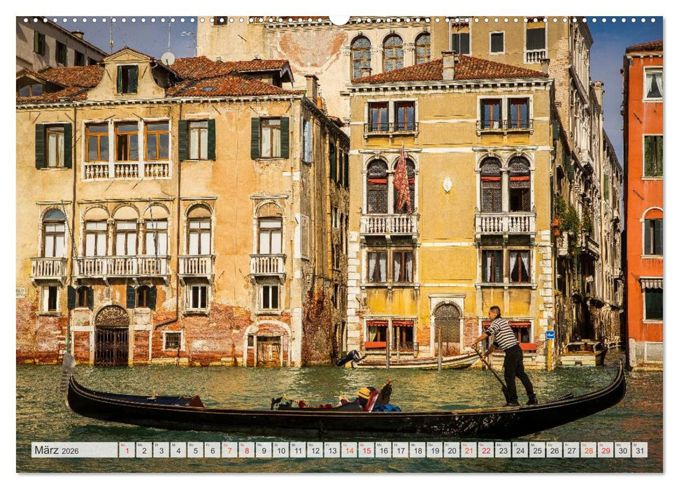 Wundervolles Venedig (CALVENDO Premium Wandkalender 2026)