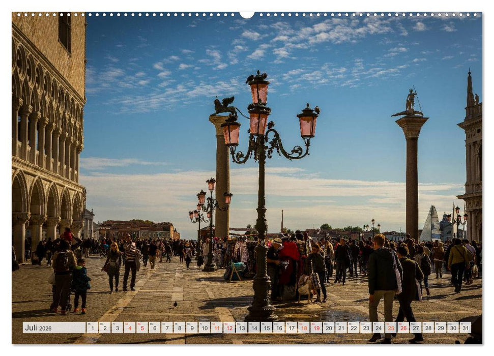 Wundervolles Venedig (CALVENDO Premium Wandkalender 2026)