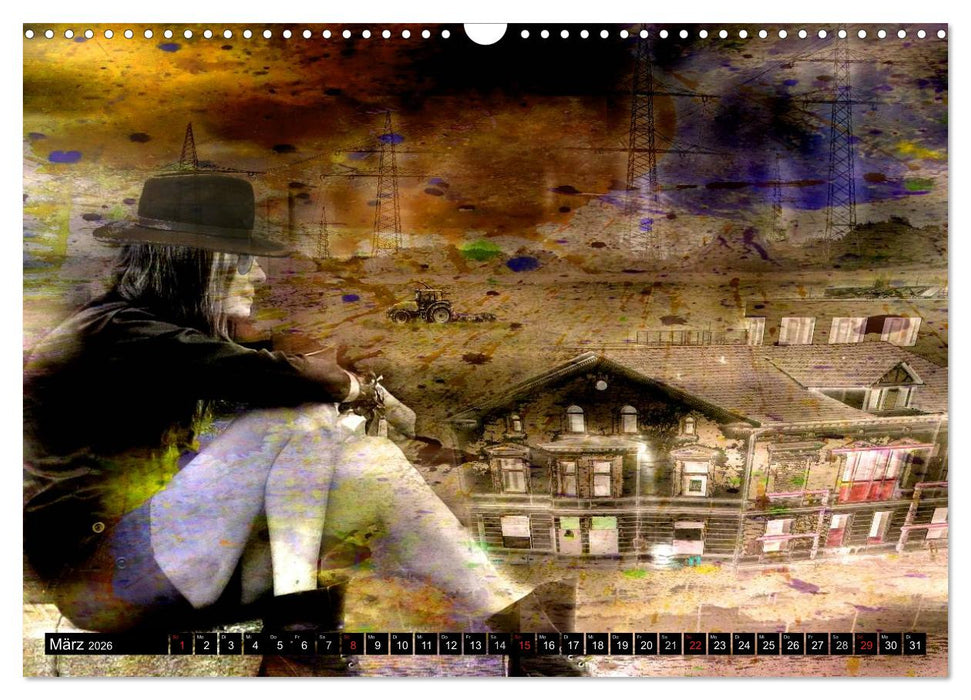 Illusionen in Texturen, Fotokunst (CALVENDO Wandkalender 2026)
