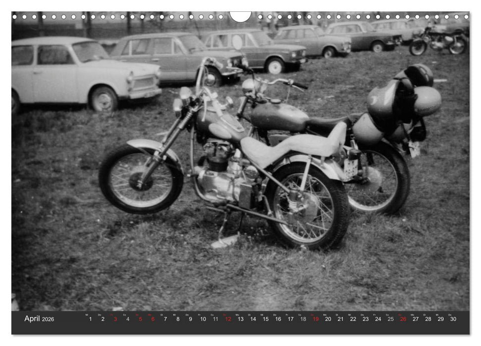 east Rider - Biker und Bikes aus der DDR (CALVENDO Wandkalender 2026)