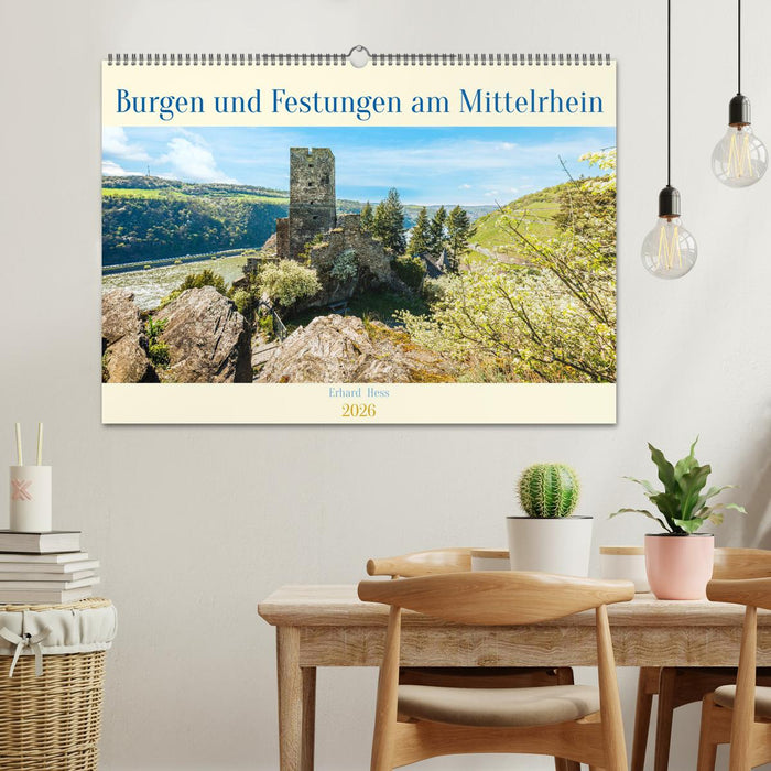 Burgen und Festungen am Mittelrhein (CALVENDO Wandkalender 2026)