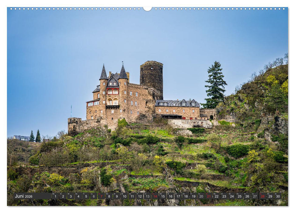 Burgen und Festungen am Mittelrhein (CALVENDO Wandkalender 2026)