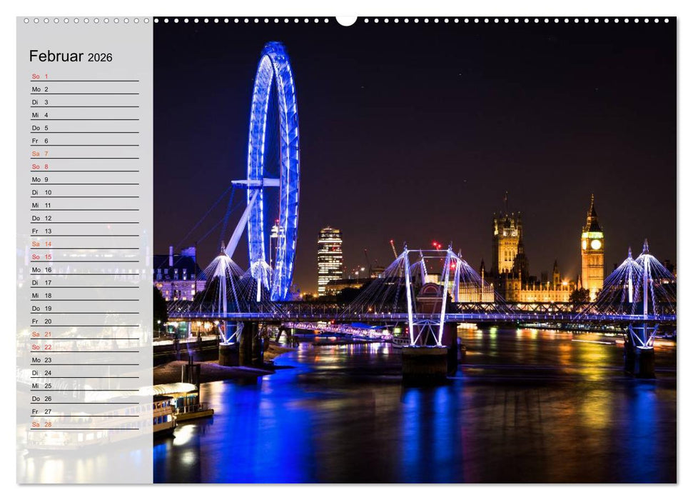 Wundervolles London (CALVENDO Premium Wandkalender 2026)