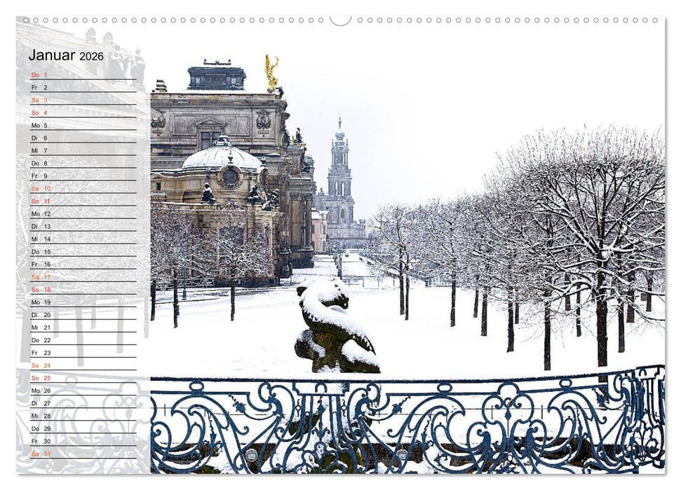 WUNDERVOLLES DRESDEN (CALVENDO Wandkalender 2026)
