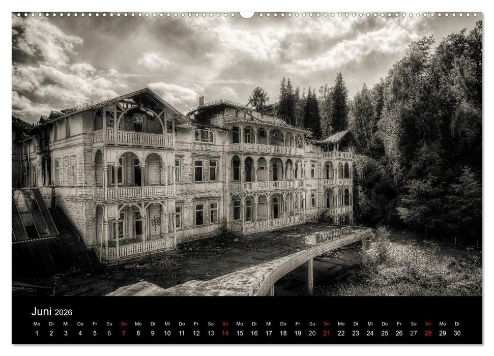 Lost Places Geisterhäuser (CALVENDO Wandkalender 2026)