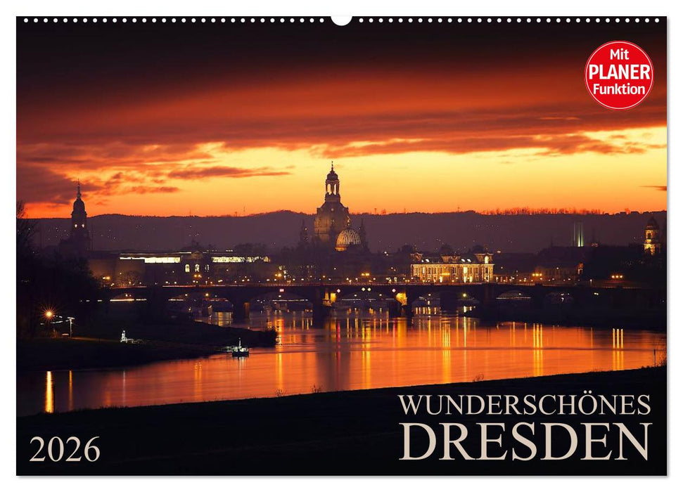 Wunderschönes Dresden (CALVENDO Wandkalender 2026)
