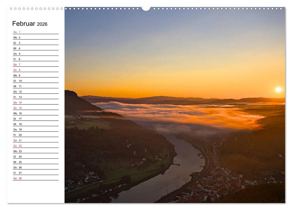 Sächsische Schweiz – Impressionen (CALVENDO Wandkalender 2026)