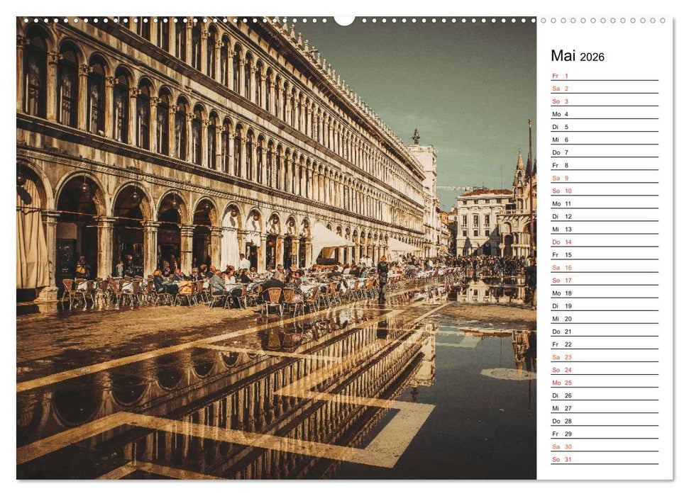 Traumstadt Venedig (CALVENDO Premium Wandkalender 2026)