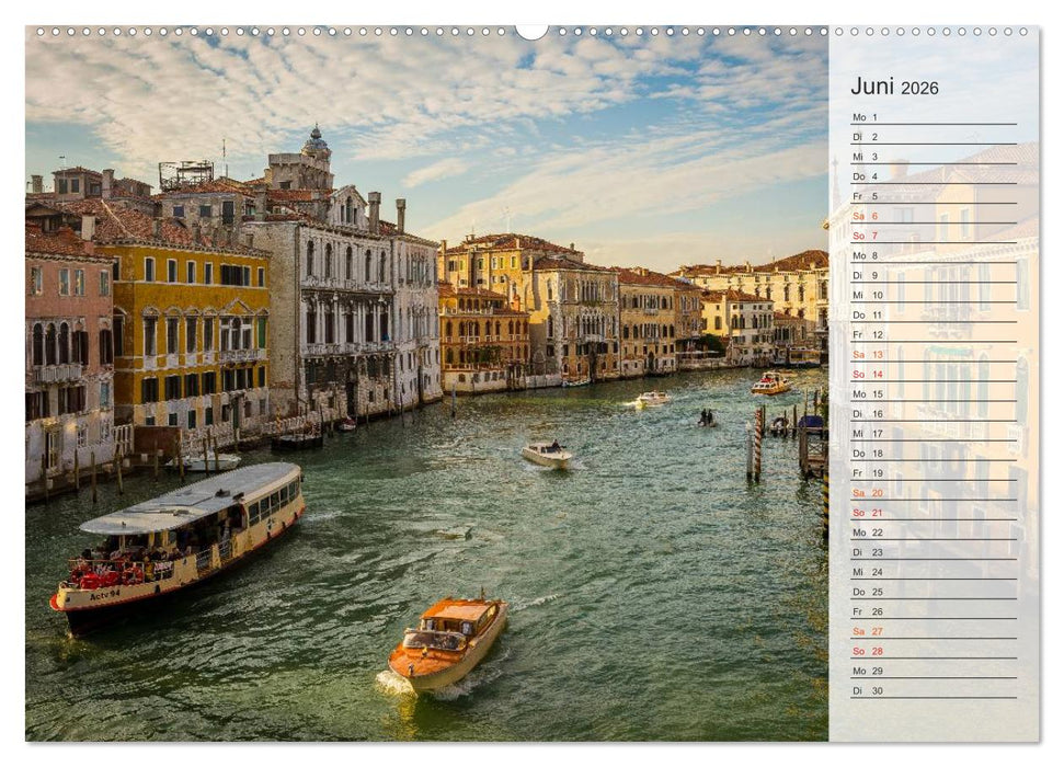Wundervolles Venedig (CALVENDO Premium Wandkalender 2026)