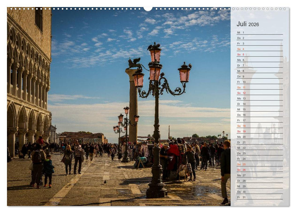 Wundervolles Venedig (CALVENDO Premium Wandkalender 2026)