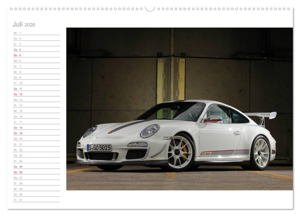 Porsche GT3RS 4,0 (CALVENDO Premium Wandkalender 2026)