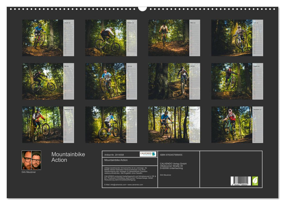 Mountainbike Action (CALVENDO Wandkalender 2026)