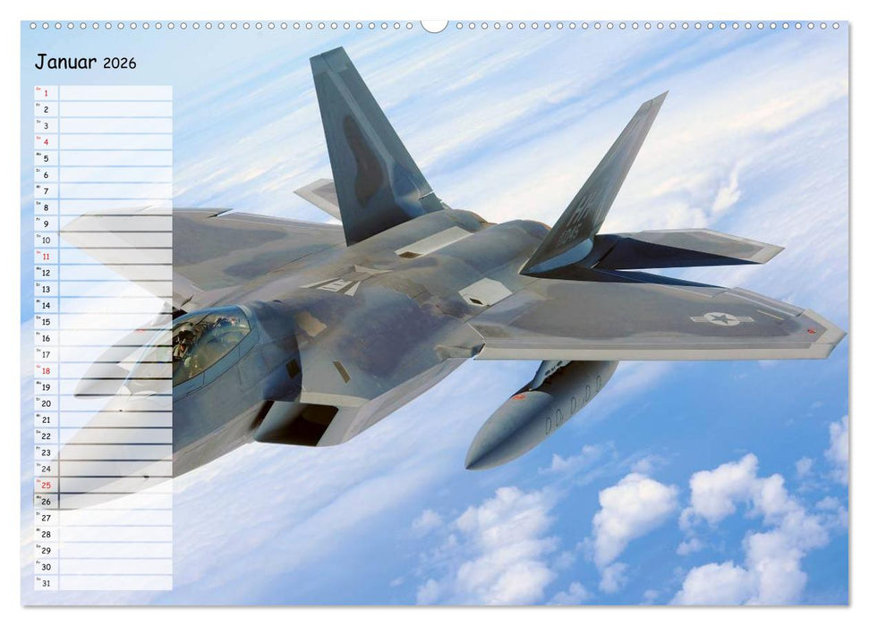 Luftwaffe. Kampfflugzeuge der USA (CALVENDO Wandkalender 2026)