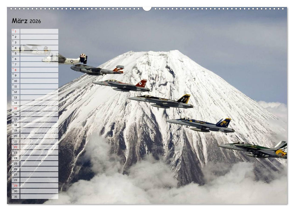 Luftwaffe. Kampfflugzeuge der USA (CALVENDO Wandkalender 2026)