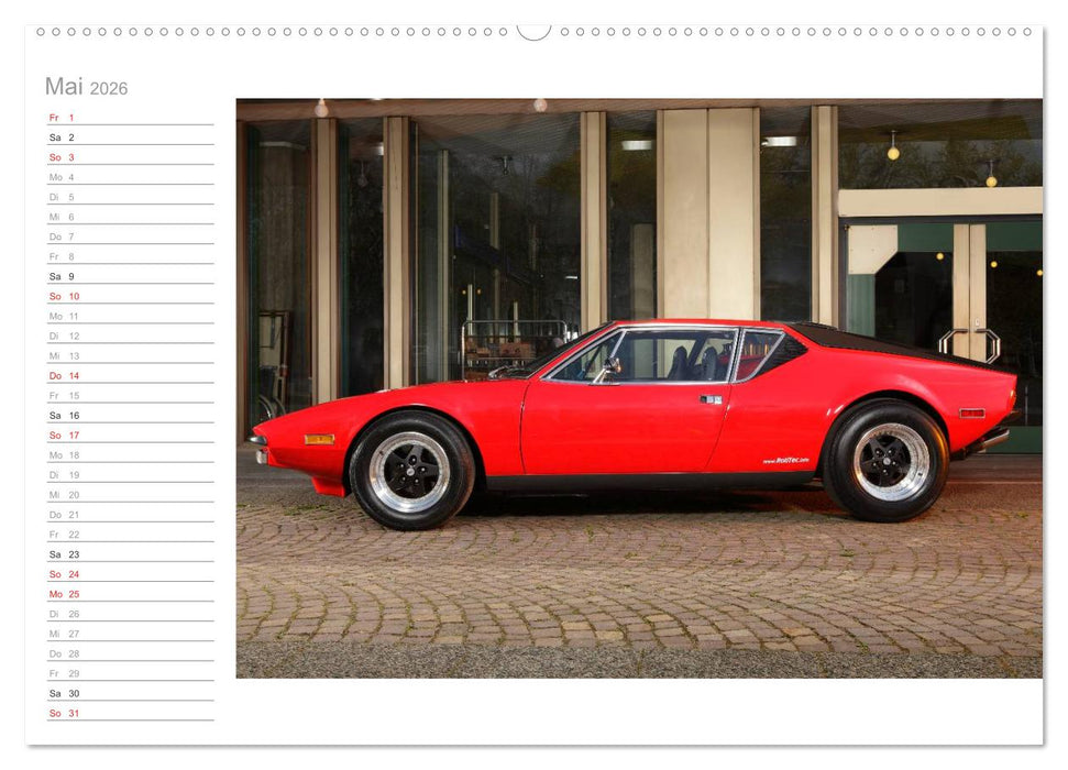De Tomaso Pantera (CALVENDO Premium Wandkalender 2026)