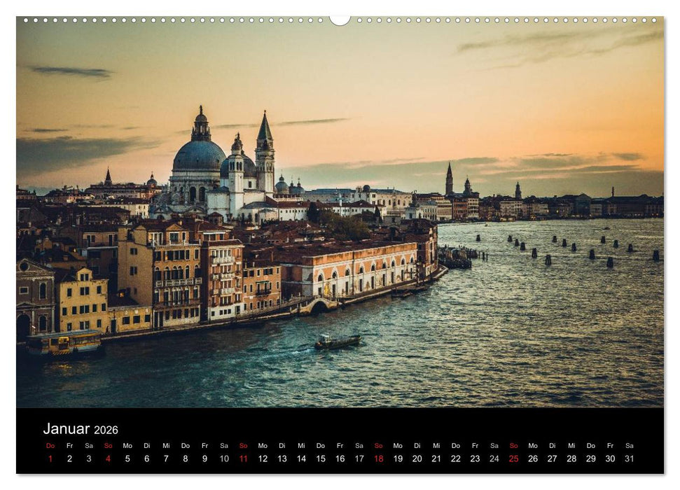 Traumstadt Venedig (CALVENDO Premium Wandkalender 2026)