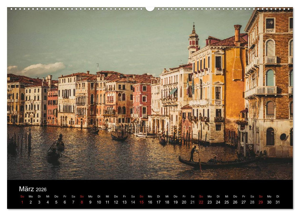 Traumstadt Venedig (CALVENDO Premium Wandkalender 2026)