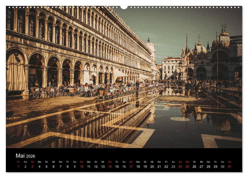 Traumstadt Venedig (CALVENDO Premium Wandkalender 2026)