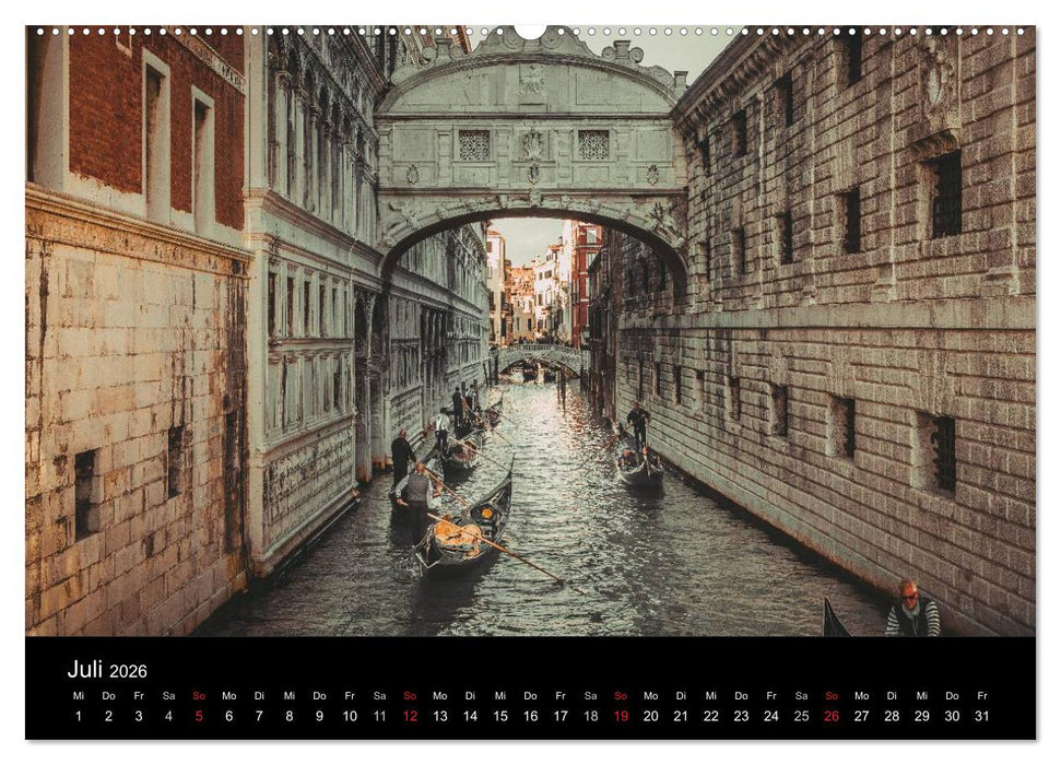 Traumstadt Venedig (CALVENDO Premium Wandkalender 2026)