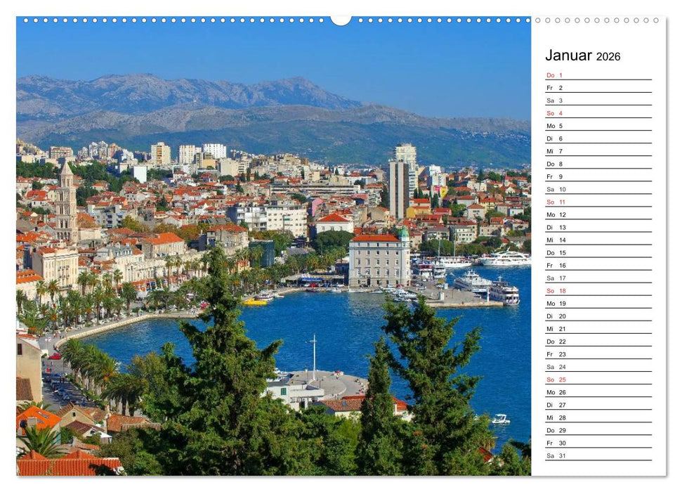 Split - Metropole Dalmatiens (CALVENDO Premium Wandkalender 2026)