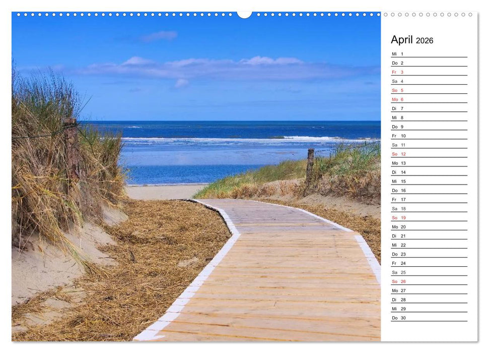 Langeoog - Schönste Insel Ostfrieslands (CALVENDO Wandkalender 2026)