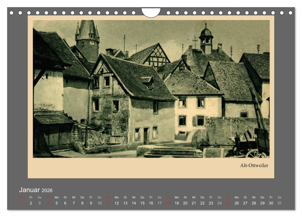 Saarland - vunn domols (frieher), Landkreis Neunkirchen (CALVENDO Wandkalender 2026)
