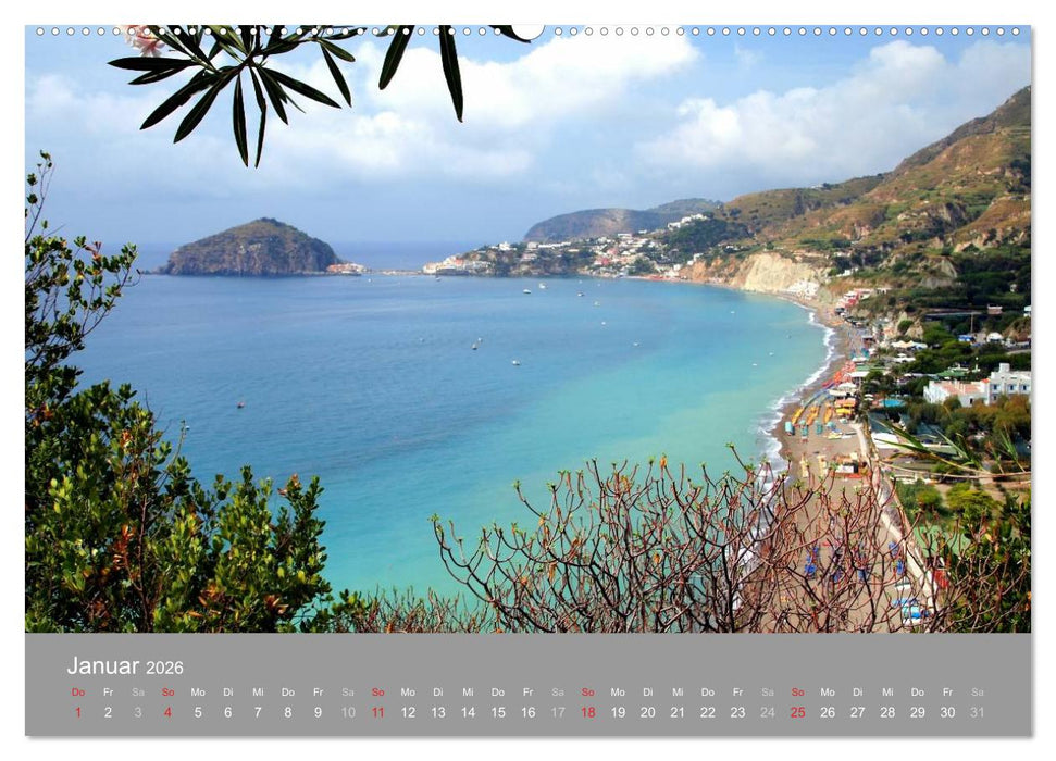 Ischia, die grüne Insel (CALVENDO Wandkalender 2026)