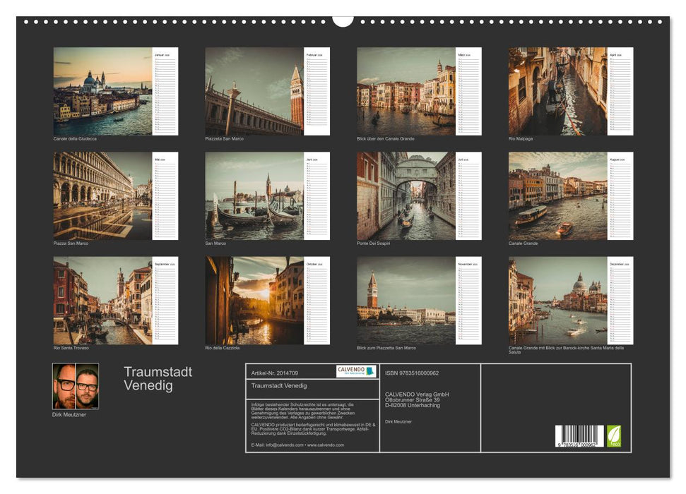 Traumstadt Venedig (CALVENDO Wandkalender 2026)